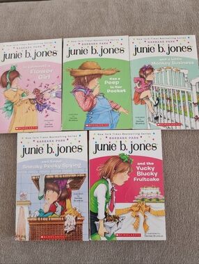 Junie B. Jones Paperback Scholastic Book Lot Of Five Books,  Great Condition